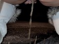 Desperation Pee in snow in - 21 weather on random road