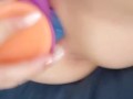 Tight juicy pussy teased by ribbed dragon cock *teaser*