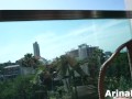 ArinaLexx extreme cuming on public.Wet pussy play in balcony