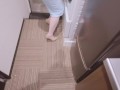 Landlord stuffs female tenant in washing machine and fucks