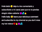 Sticking my girlfriend's dick while she masturbates with a vibrator and moans a lot 😈🔥