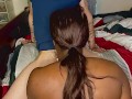 Thick Ebony stepsister loves to ride dick get creamy