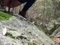  taking a long piss outdoor - piss waterfall