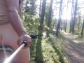 Short video 💖 Naked on a bike 🚵 in the park👍