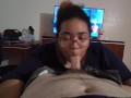 Getting Head from Pregnant Ebony BBW