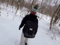 He pissing inside my tight ass and I have fun in forest :)