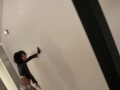 Missy Stone Babe Brunette Petite Pussy fuck with Mr. Pete high heels, bikini, swallow cum Teaser#1