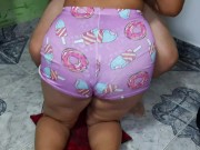 My stepmother is angry with my expenses, I make her happy by letting her give me a delicious blowjob