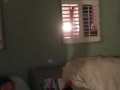 Girl Watches Hot Latino Thug Jerking Off and Fingering His Ass and Then Lets Him Cum On Her Thighs