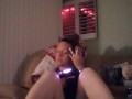 Filming Up Her Dress While She Plays Video Games and Smokes Cigarettes