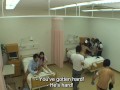 Japanese CMNF Weird Prank TV Show in Hospital Featuring Naked Patient and Accidentally Aroused Boyfriend