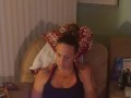 Filming My Roommate and Getting Panty Views While She Plays Video Games