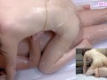 [4]彼女と初めてのヌルヌルローションセックス、泡をたっぷりつけて騎乗位で下から彼女をツキまくる-日本人/素人カップル/個人撮影/マットプレイ/ソープランド