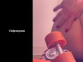 Butt and pussy teasing in roller skates!