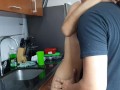 I seduce my stepcousin in the kitchen, what a rich pussy she has