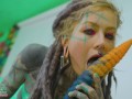 Anuskatzz first time XXL TOY ANAL gape solo in latex fetish fun - Krakens JOHN THOMAS TOYS