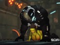 Alien sex in a starship. Female green alien gets fucked by a big monster
