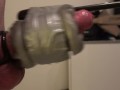 FUCKING MACHINE FLESHLIGHT QUICKSHOT HANDSFREE EPIC ORGASM SESSION - 10 DAYS WITHOUT CUM