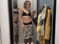 Public fun in changing room and restaurant with Lush remote controlled vibrator