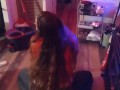 White Girl Twerking and Shaking Ass