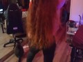 White Girl Twerking and Shaking Ass