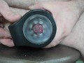 Beautiful cum from Automatic Male Masturbator