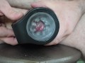 Beautiful cum from Automatic Male Masturbator