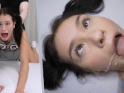 CUM DUMPSTER LIFE - 18 Yo College Teen Matty USED By Her Ruthless Landlord