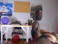 Office Obsession, The secretary in stockings Inflatables balloons masturbates with balloons. 22 1