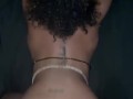 Sexy curly head ebony milf loves backshots from daddy bbc