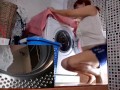 Domination in laundry. Housewife fucked in the washing machine. m1