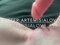 Artemisia Love POV_ playing with her wet pussy and her dildo_twitter:ArtemisiaLove9
