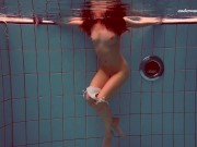 Swimming pool underwater sexy girl babe Alla erotics