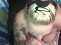 BBW blow job cumshots slowmotion eye contact dirty talk
