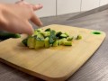 Cute teen fuck her ass with a big cucumber