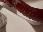 Washing my toys. Vibrators, dildos and butt plug, oh my!