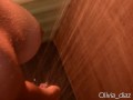 Experimental porn: Hairy armpits and hairy pussy in a relaxing shower. By Olivia Diaz