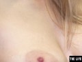 Watch her big natural tits bounce as she masturbates in public