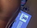 Thick Ebony bestfriend practice giving head on me😮‍💨