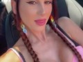 Artemisia Love flashing her big tits in the car(Twitter:Artemisialove9_IG:Artemisialove_real)