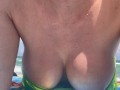 Part2 ArtemisiaLove enjoying the beach in Florida with her big tits(Twitter:Artemisialove9