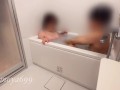 【素人個人撮影】高校のマドンナとのイチャイチャお風呂。手マンで絶頂する女子大生♡