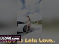 Babe sharing nude resort fun with blooper reels & filthy talking masturbating behind the scenes, sexy car & more - Lelu Love