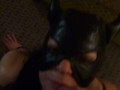Big load on my face...in devil mask!