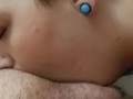 Bj cum shot to wife's mouth