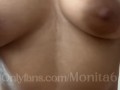 Nani showing of her Big Tits - Natural tits massage