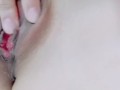 【クリオナニー】 シンプルだけど本気のオナニーしちゃいました♡恥ず。。。本気の汁が出てるよ♡