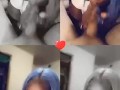 Ebony StepSister wanted to play in filter! So she used one to suck my long dick💦