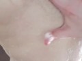 Nymphomaniac Busty Pawg cumming in the bath and shower- wet body masturbation soapy tease