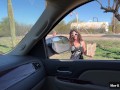 Hot Hitchhiker with No Panties: "Will Ride 4 A Ride"